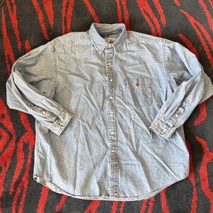 Ralph Lauren Light Blue Denim Button Down Shirt
